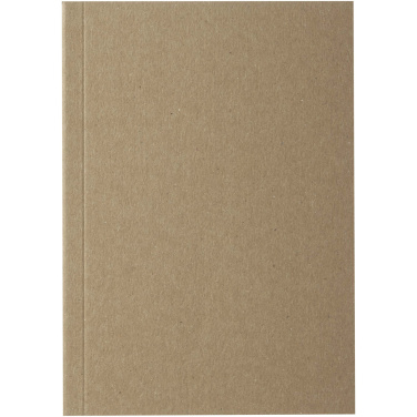 Logotrade profilreklam bild: Novella Austen A6 anteckningsbok med återvunnet mjukt omslag med kraftpapper, 50 ark