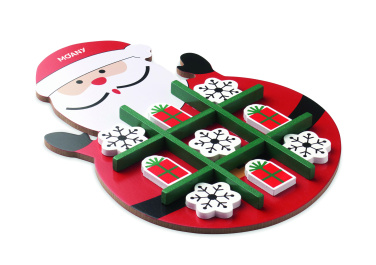 Logotrade presentreklam bild: Jul tic tac toe i trä