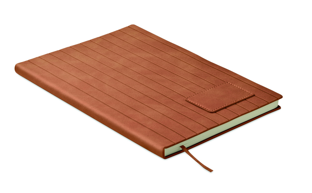 Logotrade profilprodukter bild: A5 anteckningsbok i smokey PU