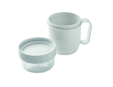 Logotrade presentreklam bild: On the go-mugg i PP 450 ml
