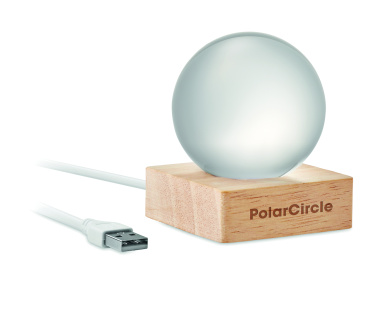 Logotrade reklamprodukter bild: LED-glaskula