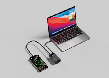 Logotrade profilprodukter bild: Urban Vitamin Campbell 55 W 10 000 mAh powerbank, fickformat