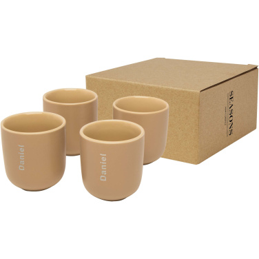 Logotrade profilreklam bild: Male fyra stycken 90 ml espressokopp