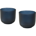 Male 200 ml glasmuggar – set om två, Hale Blue