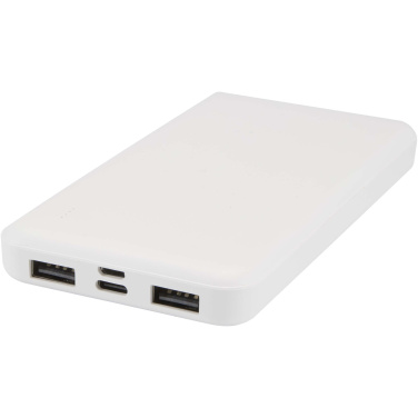 Logotrade presentreklam bild: Intan 10 000 mAh 10 W powerbank av återvunnen plast