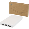 Intan 10 000 mAh 10 W powerbank av återvunnen plast, Vit