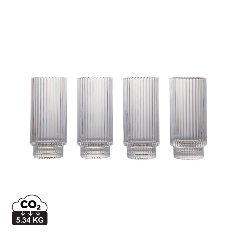 Logotrade profilreklam bild: VINGA York highball glas, 4-pack