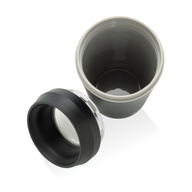 Logotrade kampanjprodukter bild: Topl To Go-glas av återvunnen plast Patenterat 360-lock 354