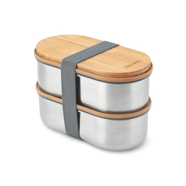 Logotrade profilprodukter bild: Black+Blum Dubbel Rostfri Bento-låda