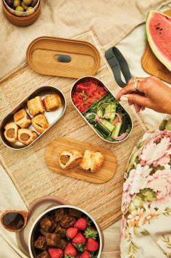 Logotrade profilprodukter bild: Black+Blum Dubbel Rostfri Bento-låda