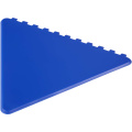 Frosty triangular recycled plastic ice scraper, Kunglig blå