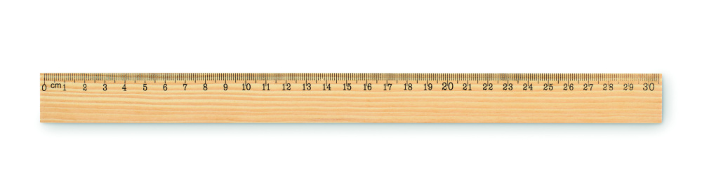 Logotrade profilprodukter bild: Trälinjal 30 cm
