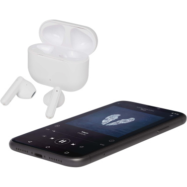 Logotrade profilreklam bild: Altais True Wireless Bluetooth®-öronsnäckor av återvunnen plast