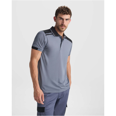 Logotrade profilprodukter bild: Samurai 160 g/m2 antibakteriell kortärmad unisex-pikétröja 